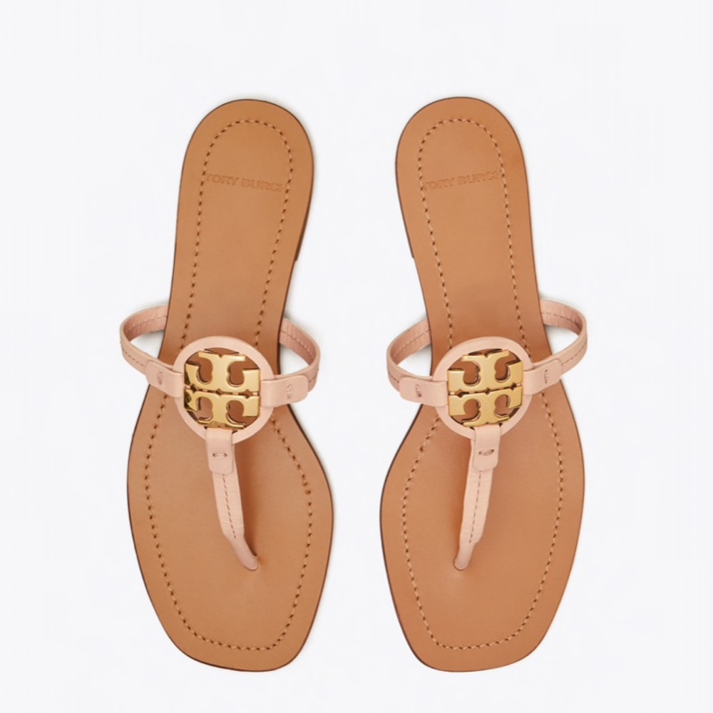 NEW 8 Tory Burch Miller Sandals Seashell Pink